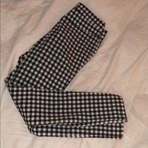 Free People Skinny Gingham Pant